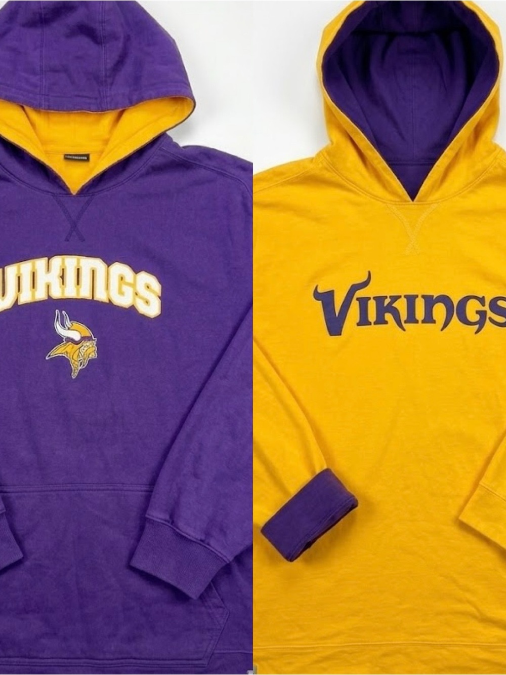 Vintage 2005 NWOT Reebok NFL Minnesota Vikings Reversible Hoodie 3XL Purple B&T